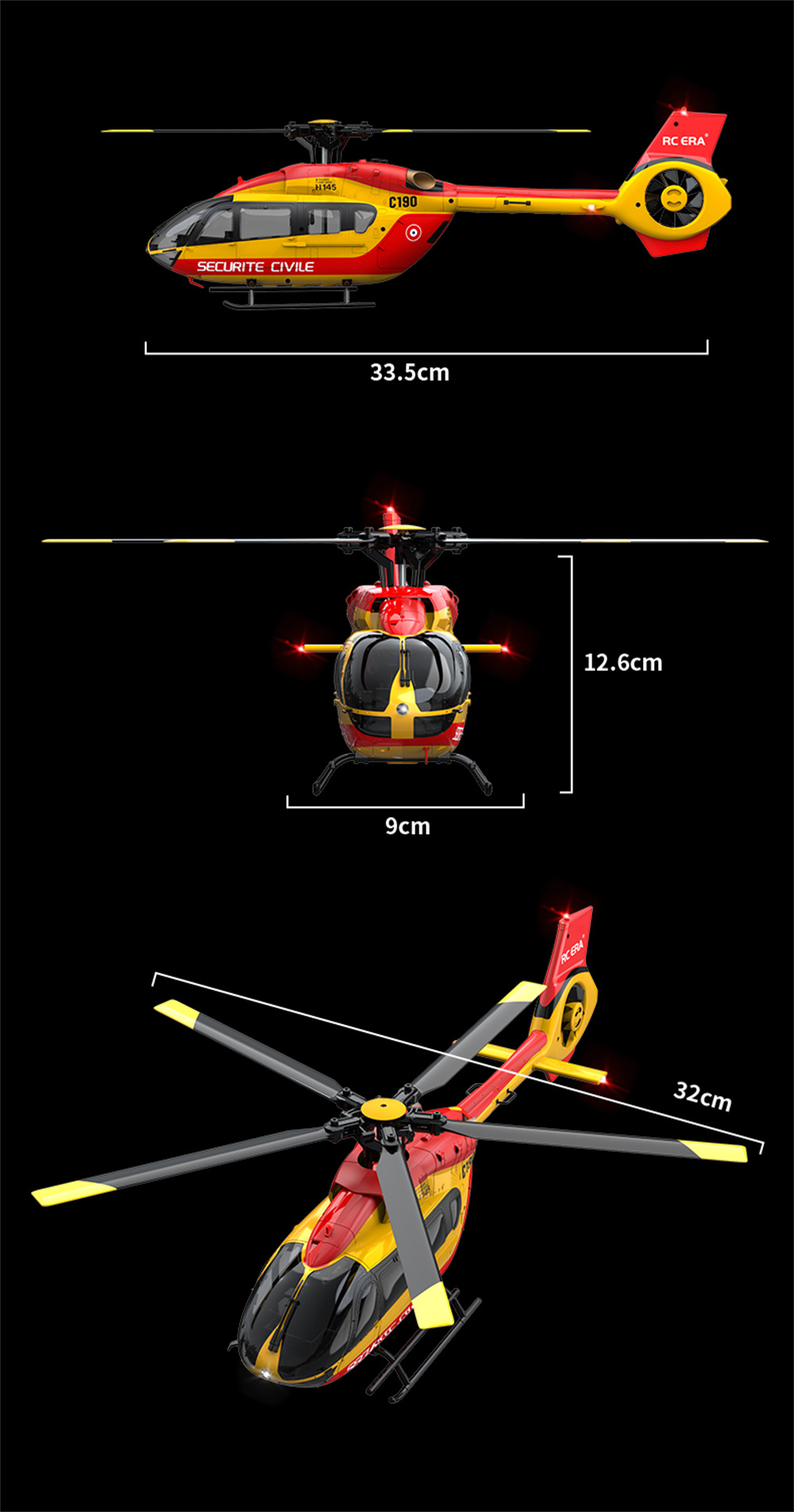 RC-ERA-C190-130-H145-Skala-24G-6CH-6-Achsen-Gyro-Optischer-Fluss-Lokalisierung-Houmlhenhalten-Flybar-2015013-14